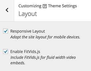 Appearance > Customize > Theme Settings > Layout